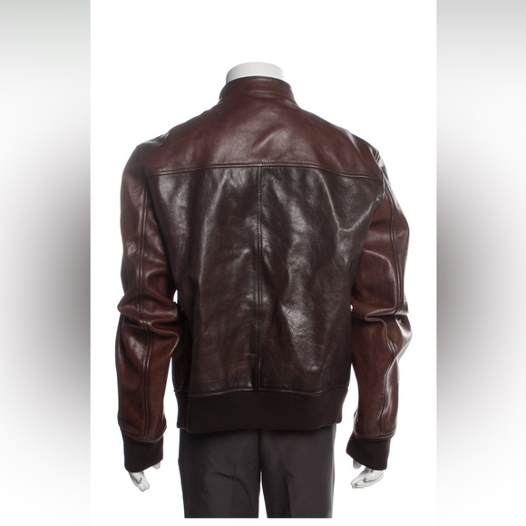 Dsquared2 Colorblock Leather Moto Jacket - Picture 2 of 5